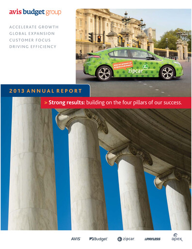 Thumbnail Avis Budget Group
 Annual Report 2013