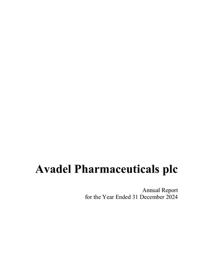 Miniature Avadel Pharmaceuticals
 Rapport annuel 2024