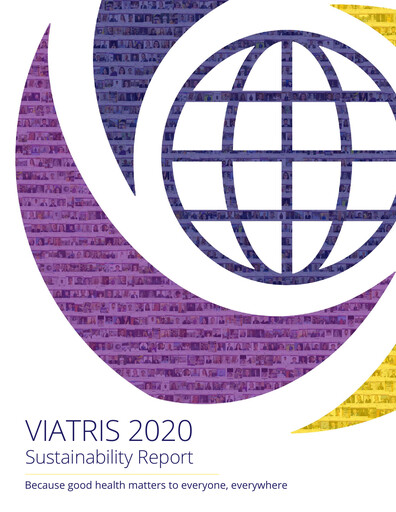 Vorschaubild Viatris Nachhaltigkeitsbericht 2020