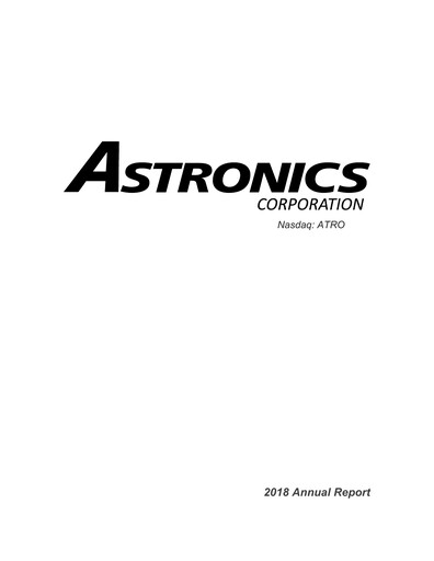 Thumbnail Astronics Corporation
 Annual Report 2018
