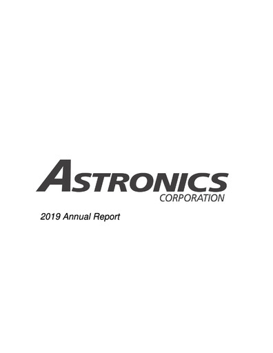 Thumbnail Astronics Corporation
 Annual Report 2019