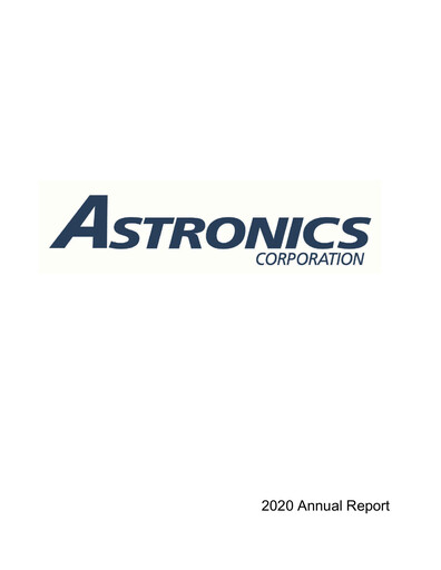 Thumbnail Astronics Corporation
 Annual Report 2020