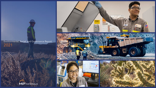 Thumbnail MP Materials ESG Report 2021
