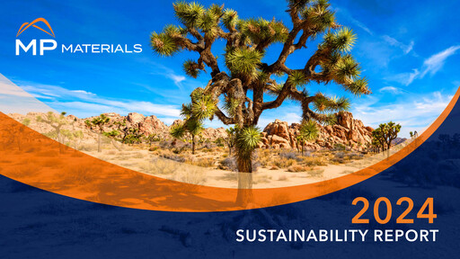 Thumbnail MP Materials Sustainability Report 2024