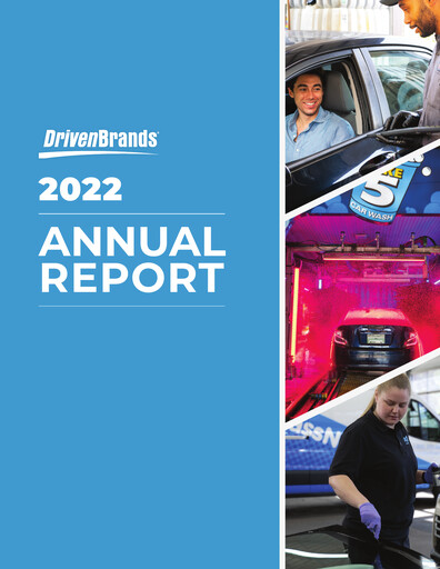 Thumbnail Driven Brands Annual Report 2022