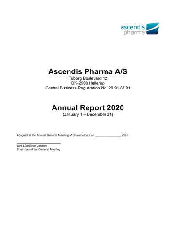 Thumbnail Ascendis Pharma
 Annual Report 2020