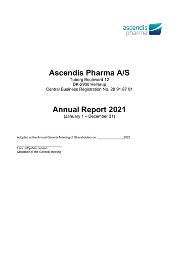 Thumbnail Ascendis Pharma
 Annual Report 2021