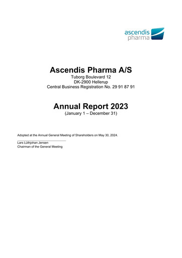 Thumbnail Ascendis Pharma
 Annual Report 2023