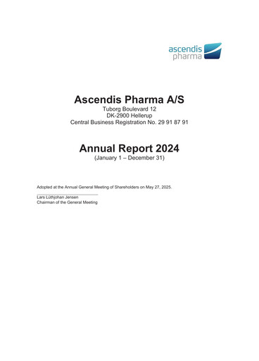 Thumbnail Ascendis Pharma
 Annual Report 2024