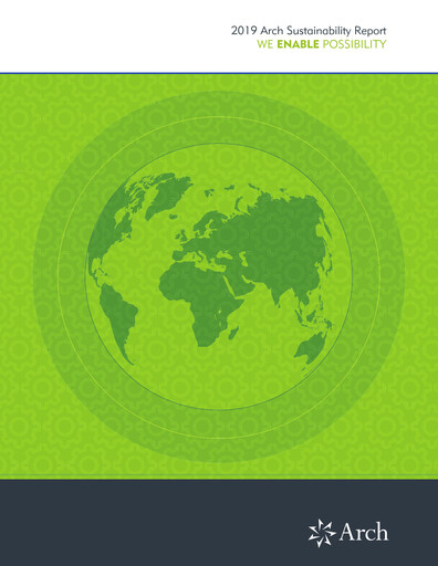 Thumbnail Arch Capital Sustainability Report 2019