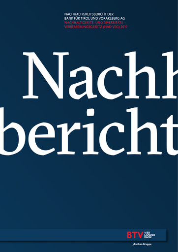 Thumbnail Bank für Tirol und Vorarlberg Sustainability Report 2017