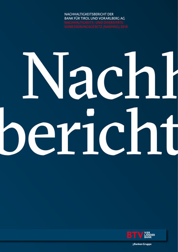 Thumbnail Bank für Tirol und Vorarlberg Sustainability Report 2018