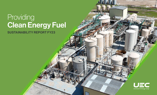 Thumbnail Uranium Energy
 Sustainability Report 2023