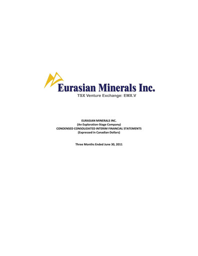 Thumbnail EMX Royalty
 Quarterly Report 2011-q2