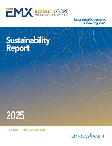 Thumbnail EMX Royalty
 Sustainability Report 2025