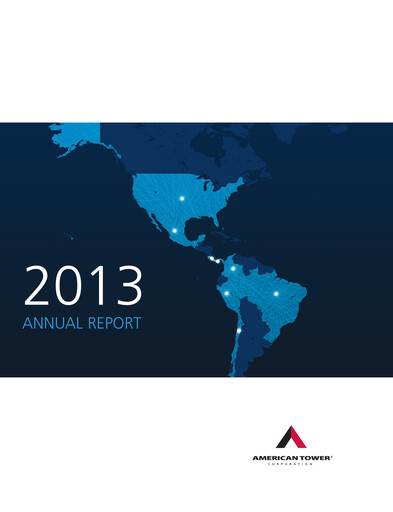 Thumbnail American Tower Annual Report 2013
