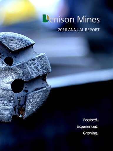 Thumbnail Denison Mines
 Annual Report 2016