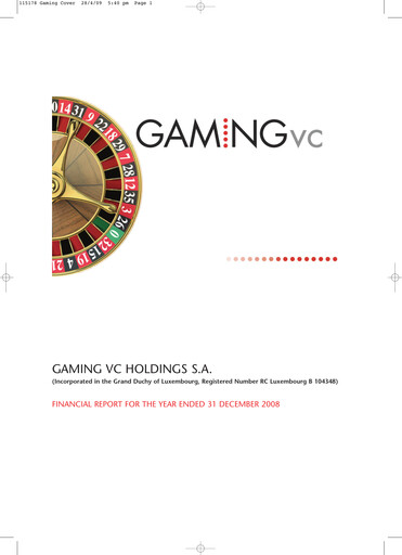 Thumbnail Entain Annual Report 2008