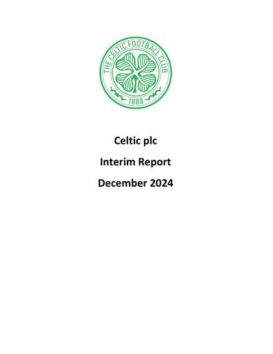 Thumbnail Celtic Half-year Report fy2025-h1