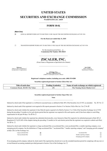 Thumbnail Zscaler Annual Report 2025
