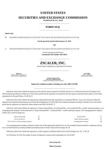 Thumbnail Zscaler Quarterly Report 2019-q2