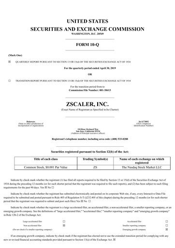 Thumbnail Zscaler Quarterly Report 2019-q3