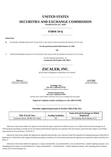Thumbnail Zscaler Quarterly Report 2020-q2