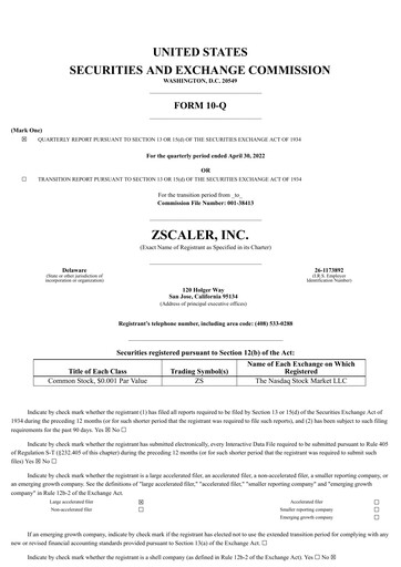 Thumbnail Zscaler Quarterly Report 2022-q3