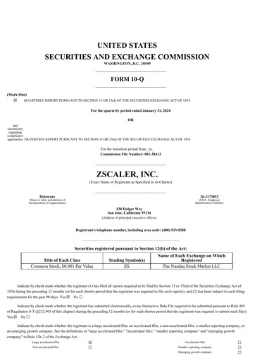 Thumbnail Zscaler Quarterly Report 2024-q2