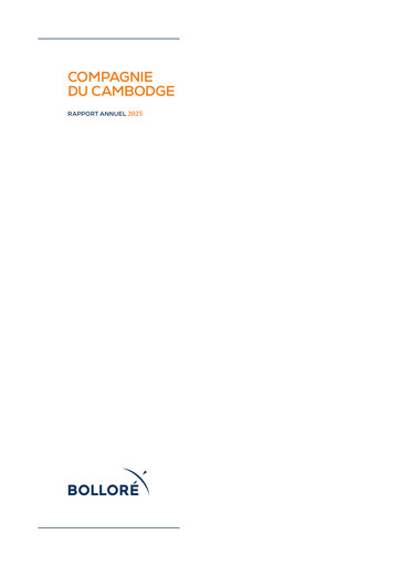 Thumbnail Compagnie du Cambodge Annual Report 2025
