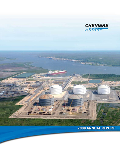 Thumbnail Cheniere Energy
 Annual Report 2008