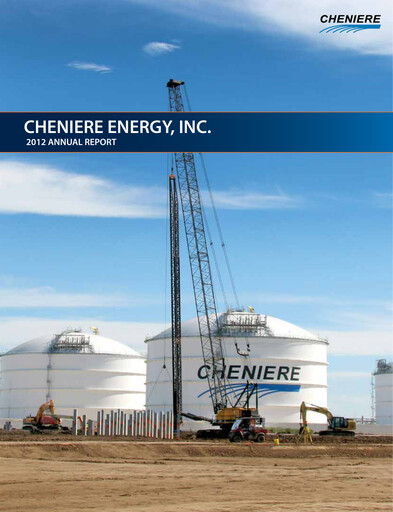Thumbnail Cheniere Energy
 Annual Report 2012