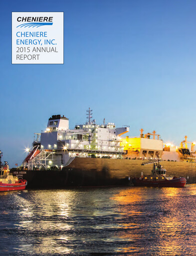 Thumbnail Cheniere Energy
 Annual Report 2015