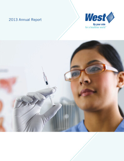 Vorschaubild West Pharmaceutical Services Jahresbericht 2013