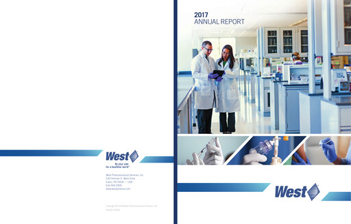 Thumbnail West Pharmaceutical Services Annual Report 2017