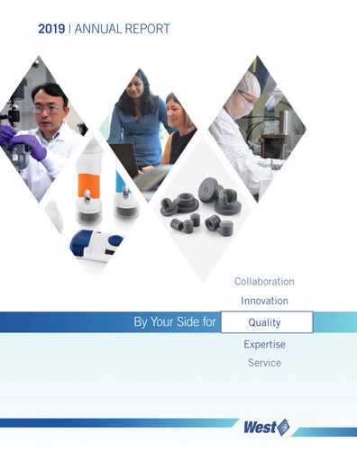 Thumbnail West Pharmaceutical Services Annual Report 2019