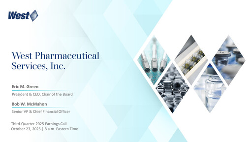 Thumbnail West Pharmaceutical Services Quarterly Report 2025-q3