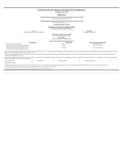 Thumbnail Webster Financial Quarterly Report 2026-q2