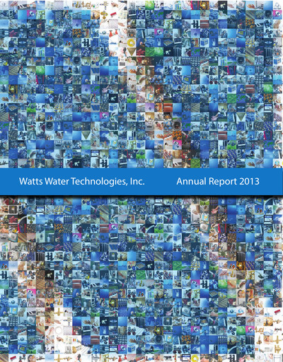 Thumbnail Watts Water Technologies
 Annual Report 2013
