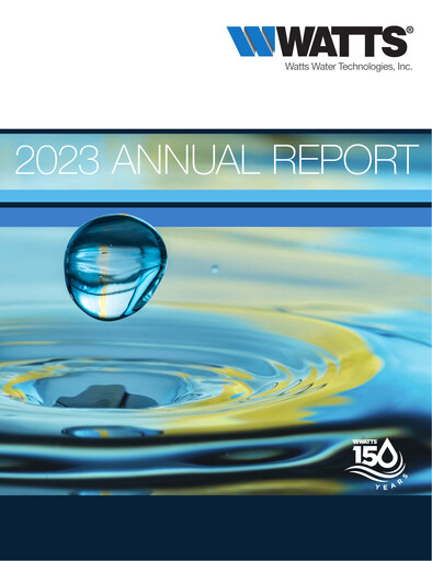 Thumbnail Watts Water Technologies
 Annual Report 2023