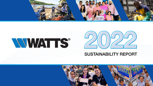 Thumbnail Watts Water Technologies
 Sustainability Report 2022