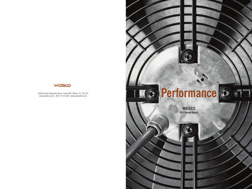 Thumbnail Watsco
 Annual Report 2011
