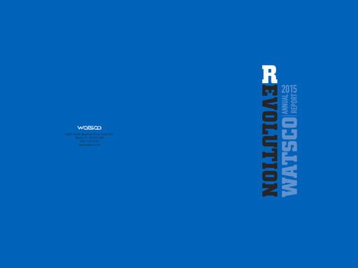 Thumbnail Watsco
 Annual Report 2015