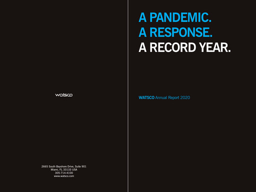 Thumbnail Watsco
 Annual Report 2020