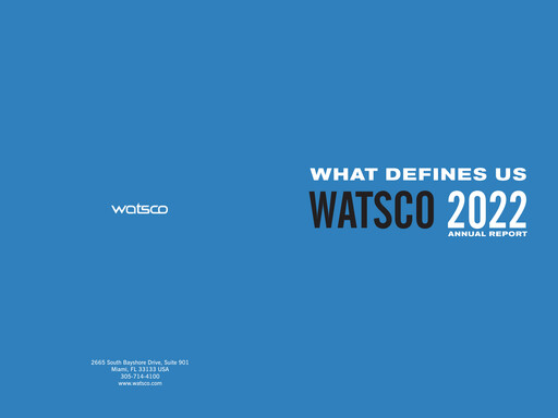 Thumbnail Watsco
 Annual Report 2022