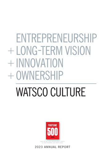 Thumbnail Watsco
 Annual Report 2023