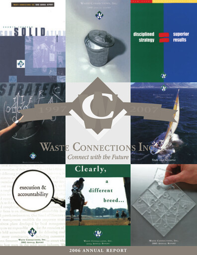 Thumbnail Waste Connections Annual Report 2006