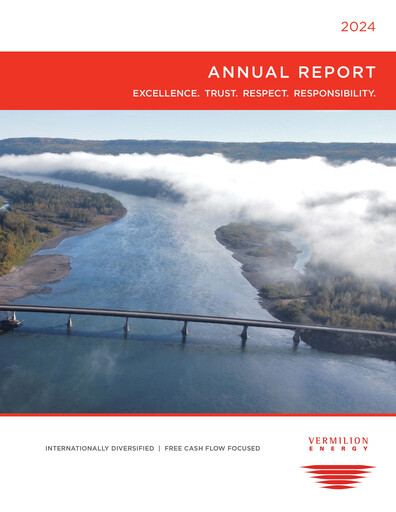Thumbnail Vermilion Energy
 Annual Report 2024