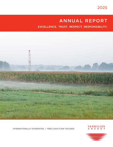 Miniature Vermilion Energy
 Rapport annuel 2025