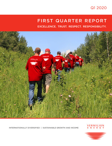 Thumbnail Vermilion Energy
 Quarterly Report 2020-q1